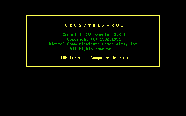 Crosstalk XVI 3.8.1 - Splash